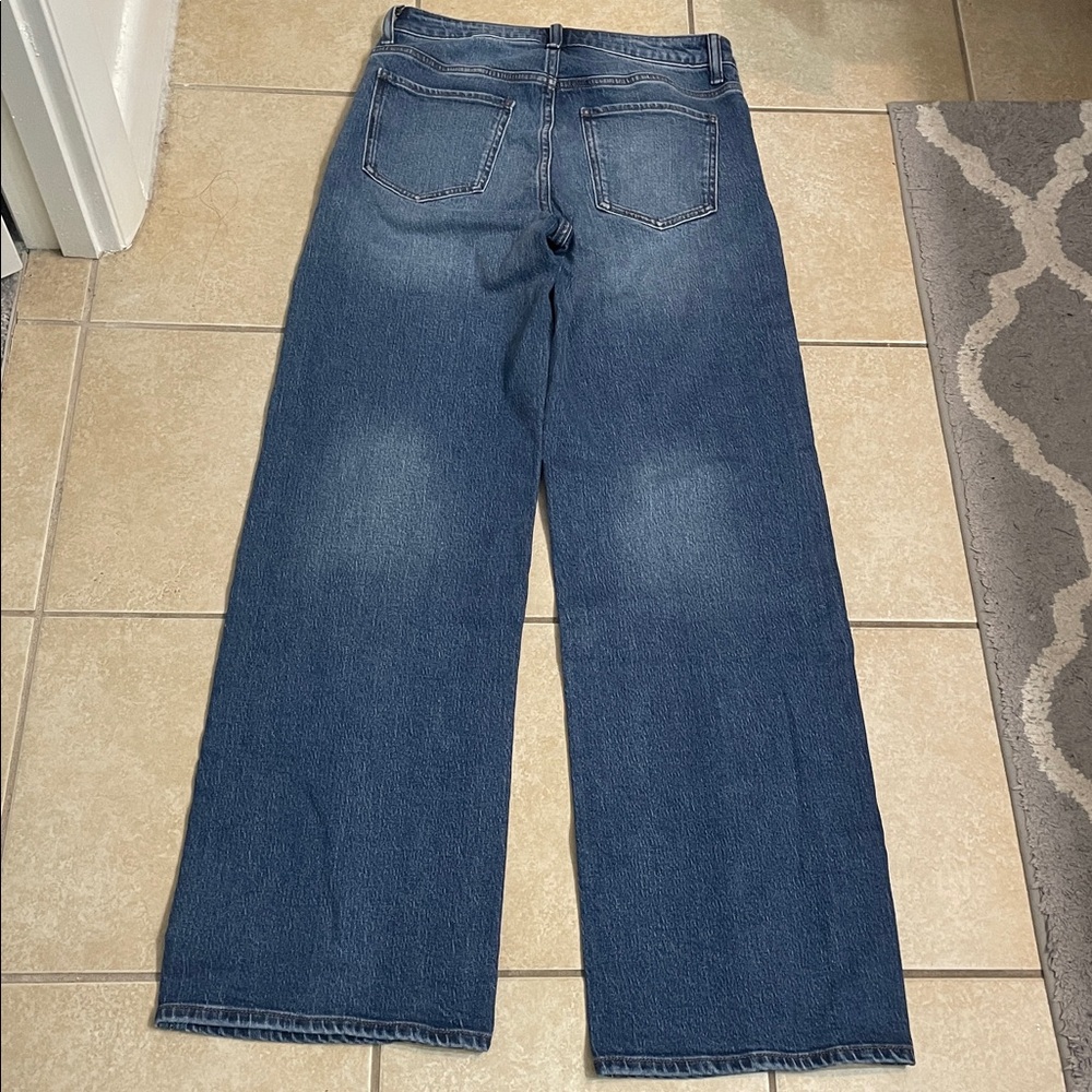 Quince Bella Stretch Relaxed Straight Jeans Atlantic Blue - Picture 11 of 11